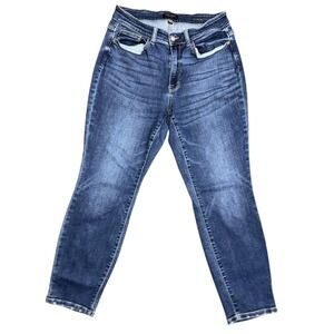 Judy Blue Boyfriend Fit Dark Wash Stretch Denim Jeans JB82368DK-PL Womens 14W